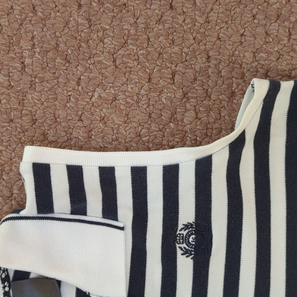 Striped Sleeveless Polo Shirt - Picture 4 of 9